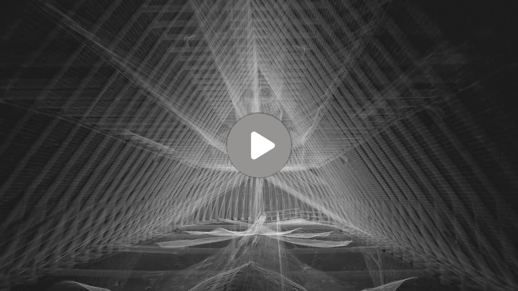 résultat final nuage de points relevé 3D d'une cathédrale