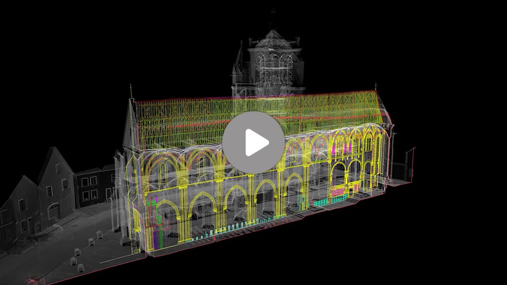 vidéo relevé 3d église saint bris le vineux