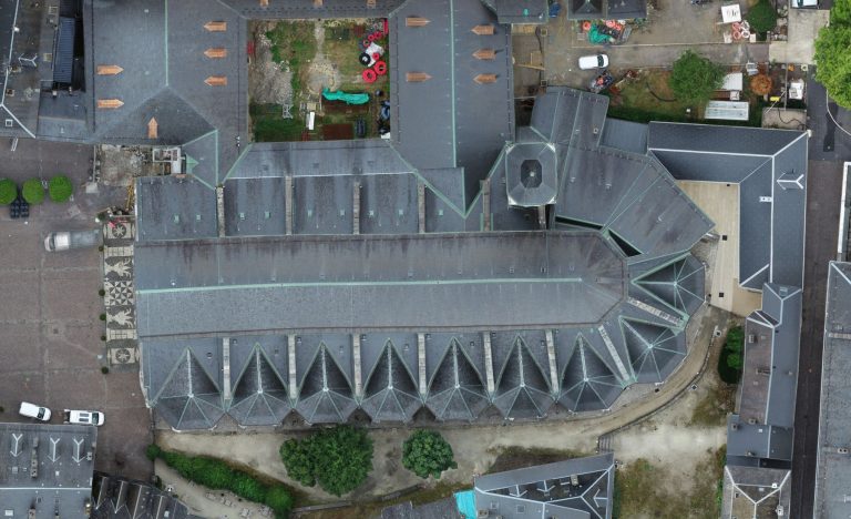 Orthophotographie de la cathédrale de Chambéry